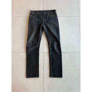Rick Owens DRKSHDW Detroit Cut Slim Jeans Black Selvedge Denim